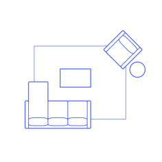 Layouts Living Rooms Chaise Sofa Sectional Armchair Outline Svg File, Free Vectors File